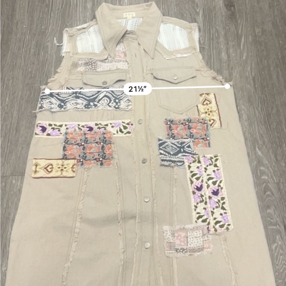 Artsy patchwork boho festival vest/dress - Picture 9 of 9
